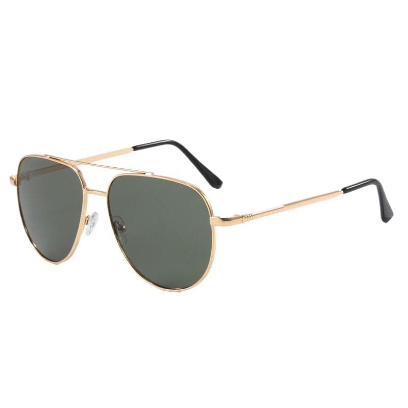 New Luxury Mens Sunglasses Metal Frame Gradient UV400 Vintage Pilot Shades Rectangle Designer Sun Glasses for Men