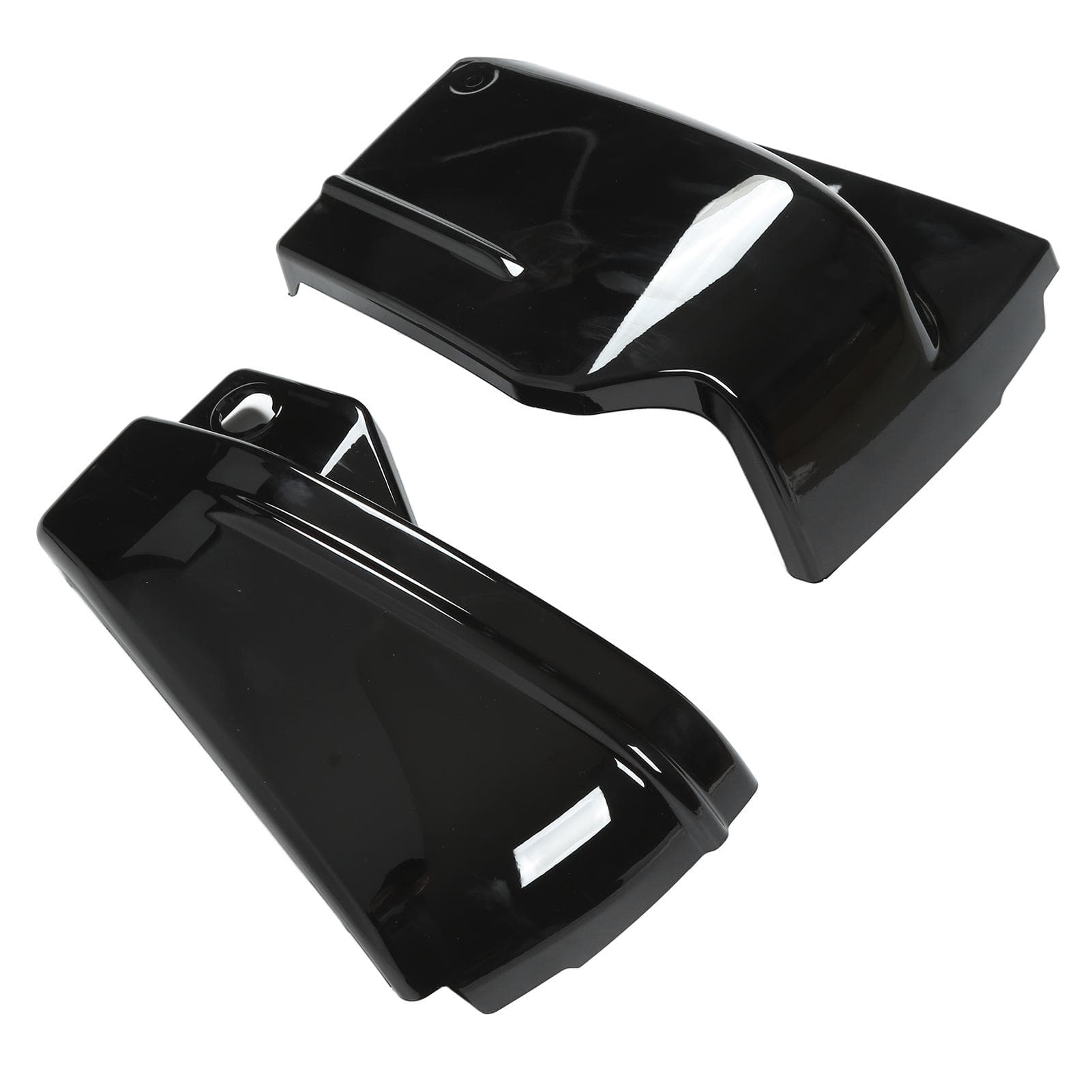Pair Motorcycle Battery Side Fairing Covers for VStar 650 DragStar 650 XVS650 XVS650A All black