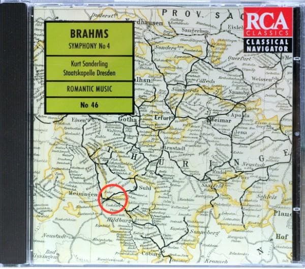 CD BRAHMS, KURT SANDERLING, STAATSKAPE - Symphony No. 4 74321242062 RCA Classics 1995 Europe Classical Used