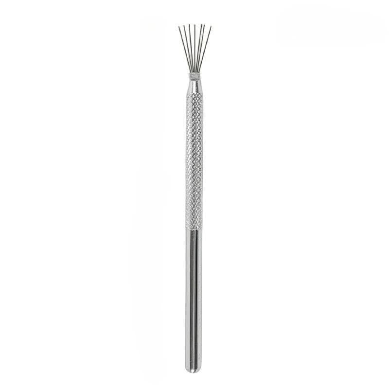1pc Metallic Multi-Functional Nail Texture Brush, Nail Drawing Pen, Dotting Pen, Professional Nail Salon Tool 1pc