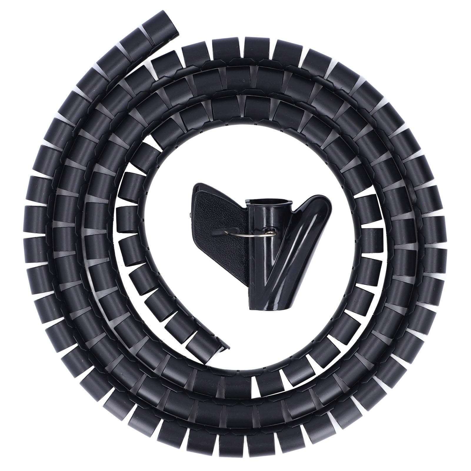 Spiral Cable Wrap Organizer Dia 20mm/0.79in Wire Winding Tube Cord Management System for Home