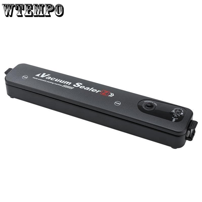 EU Plug Household Vacuum Sealer Machine One-Touch Automatic Food Sealer for Food Storage EU black