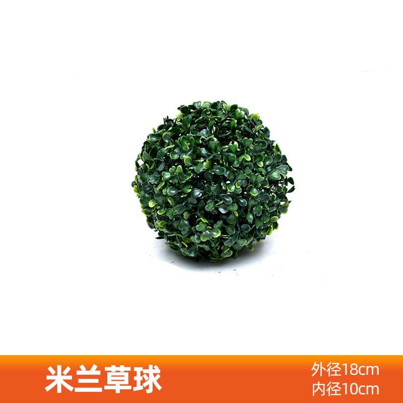 Simulation grass ball decoration big eucalyptus plant Milan ball green plant ball green plastic green