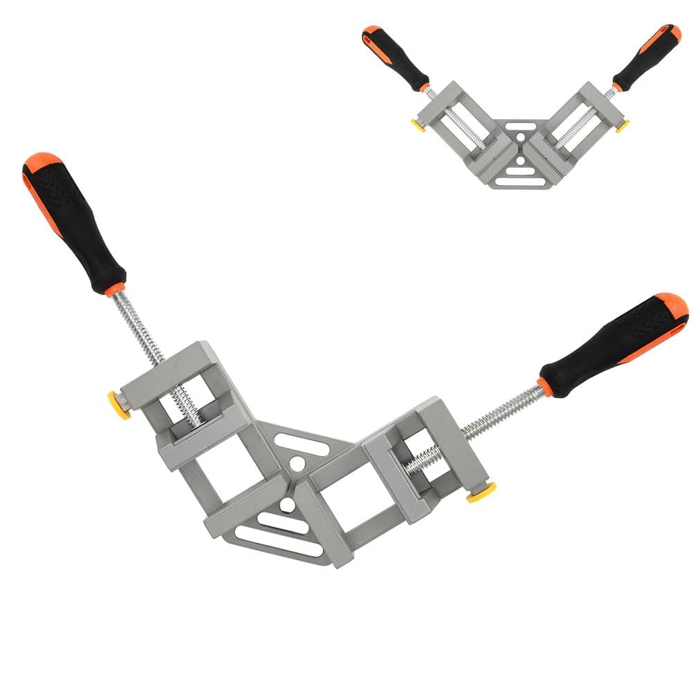 Right Angle Clamp Aluminum Alloy Double Handle 90 degrees for Woodworking Fixture Hardware Accessories