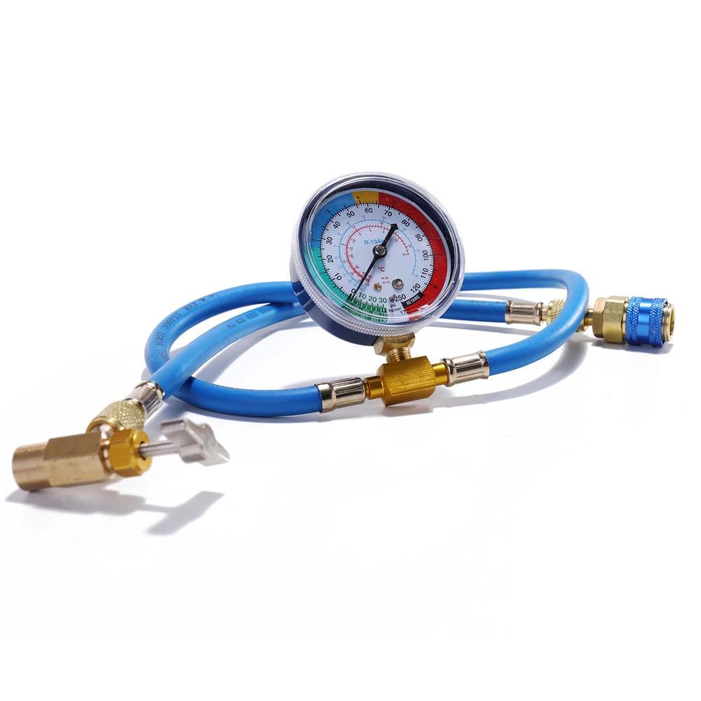 AC R134A Car Auto Air Conditioning Refrigerant Recharge Measuring Hose blue