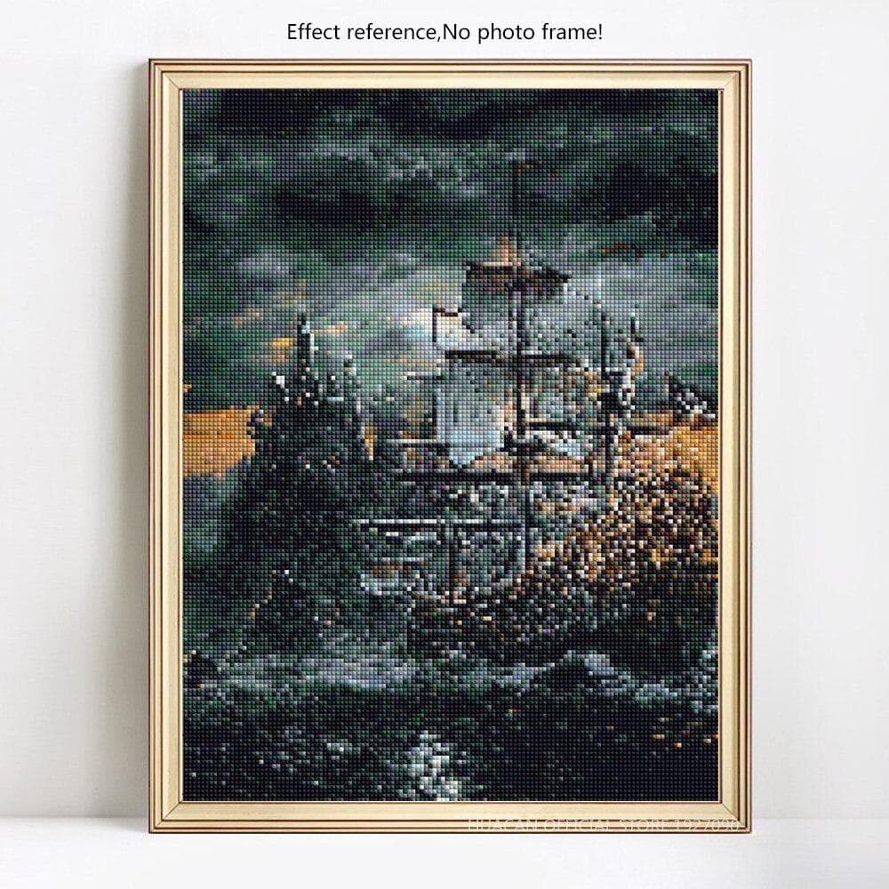 Diamond Embroidery Landscape 5d Diamond Painting Full Drill Round Diamond Full Display Paintings 20X30CM