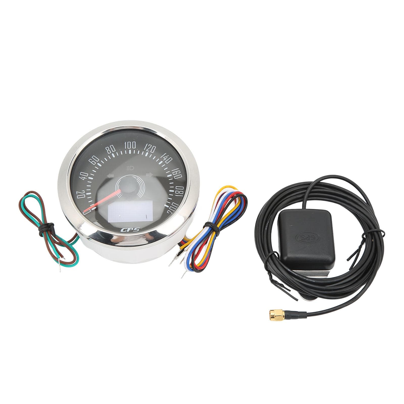 3 in 1 GPS Tachometer 200KMH 85mm 9?32V 7 Color Backlit Antifog Universal for Boat Car RV