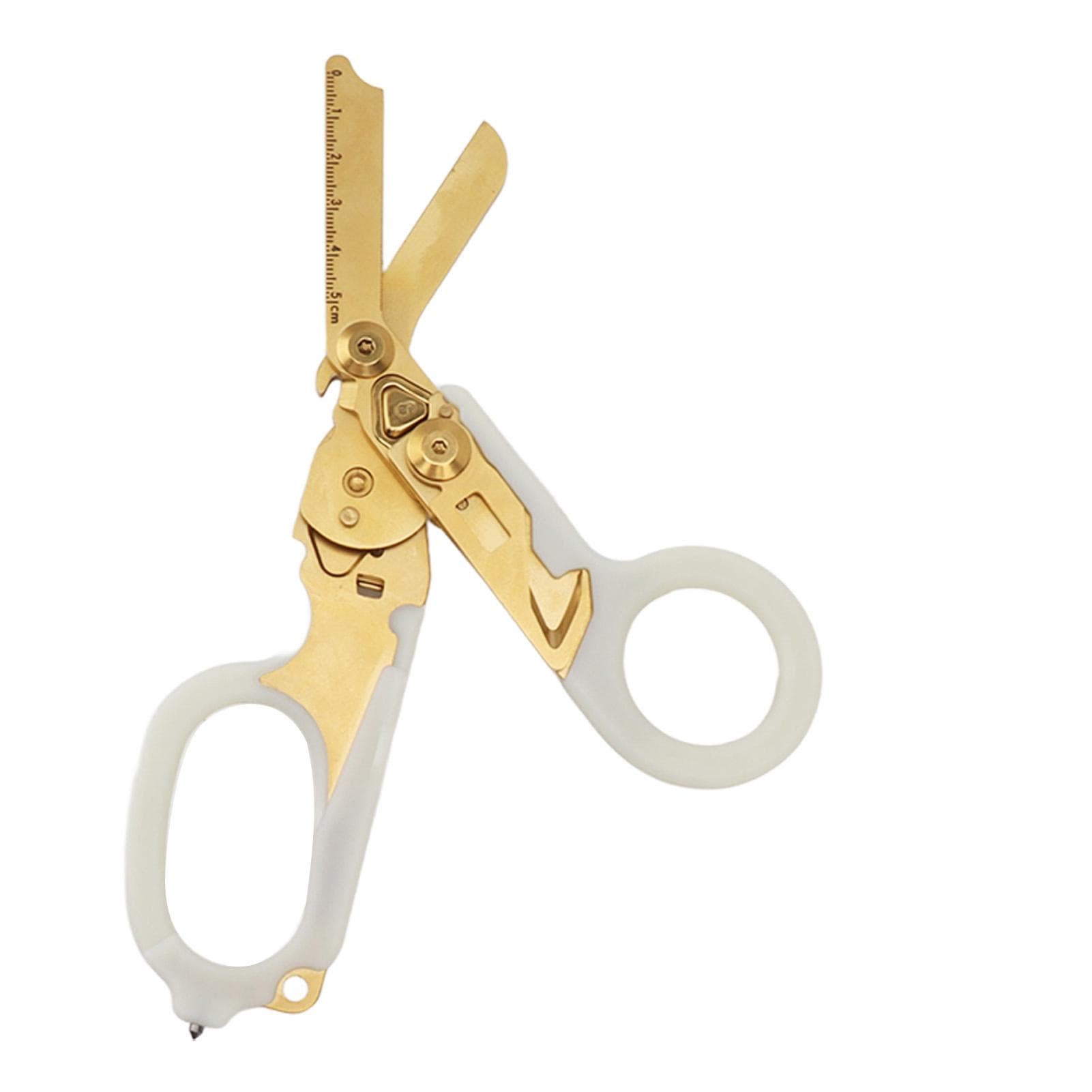 Emergency Response Shears Home Multifunction Foldable Medical Folding Scissors for Outdoor
