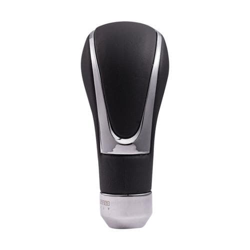 Black Leather Car Gear Shift Knob Shifter Lever Manual Automatic Transmission