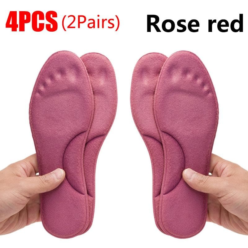 2/4Pcs Self Heating Insoles Thermostatic Thermal Insole Massage Memory Foam Arch Support Shoe Pad Heated Pads Winter Men Women 37-38