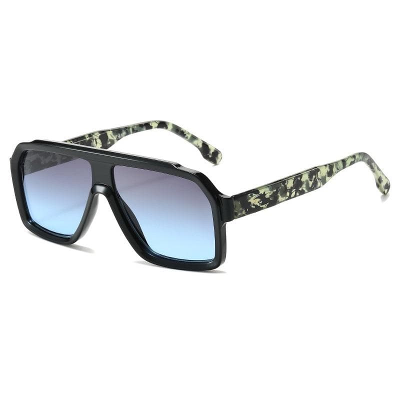 Square Sunglasses Women Double Color Frame UV400 Protection Luxury Brand Designer Shades for Female Men as picture