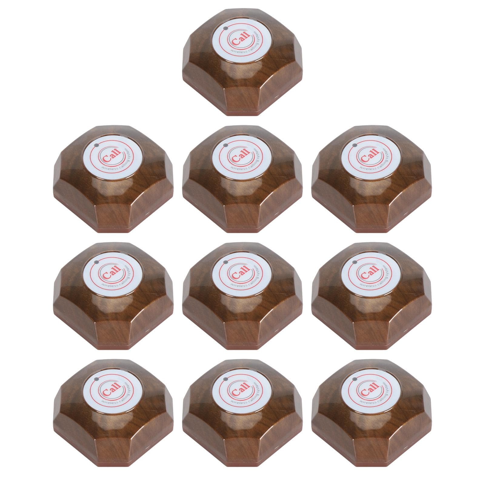10pcs Wireless Call Button Waterproof Restaurant Call Pager Button for Caregiver Pager Hospital