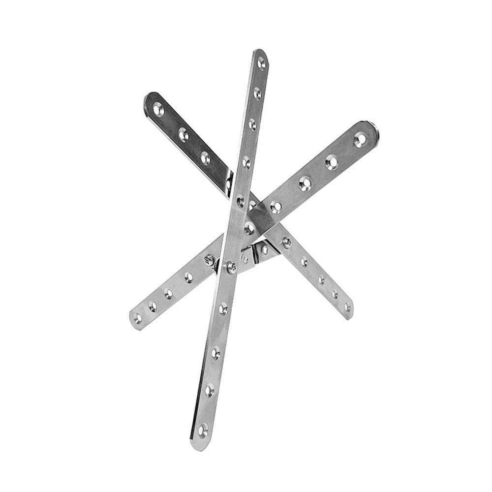 Foldable Campfire Wood Holder Firewood Rack Ventilation Burners Auxiliary Frame Outdoor Stoves silver