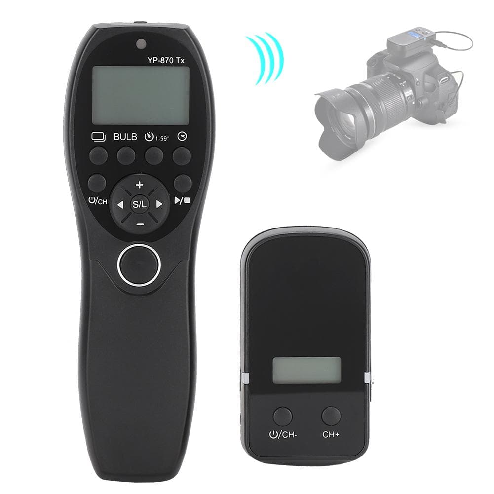 YouPro YP-870E2 Wireless Timing Shutter Release Remote Control LCD Display Screen for Fujifilm