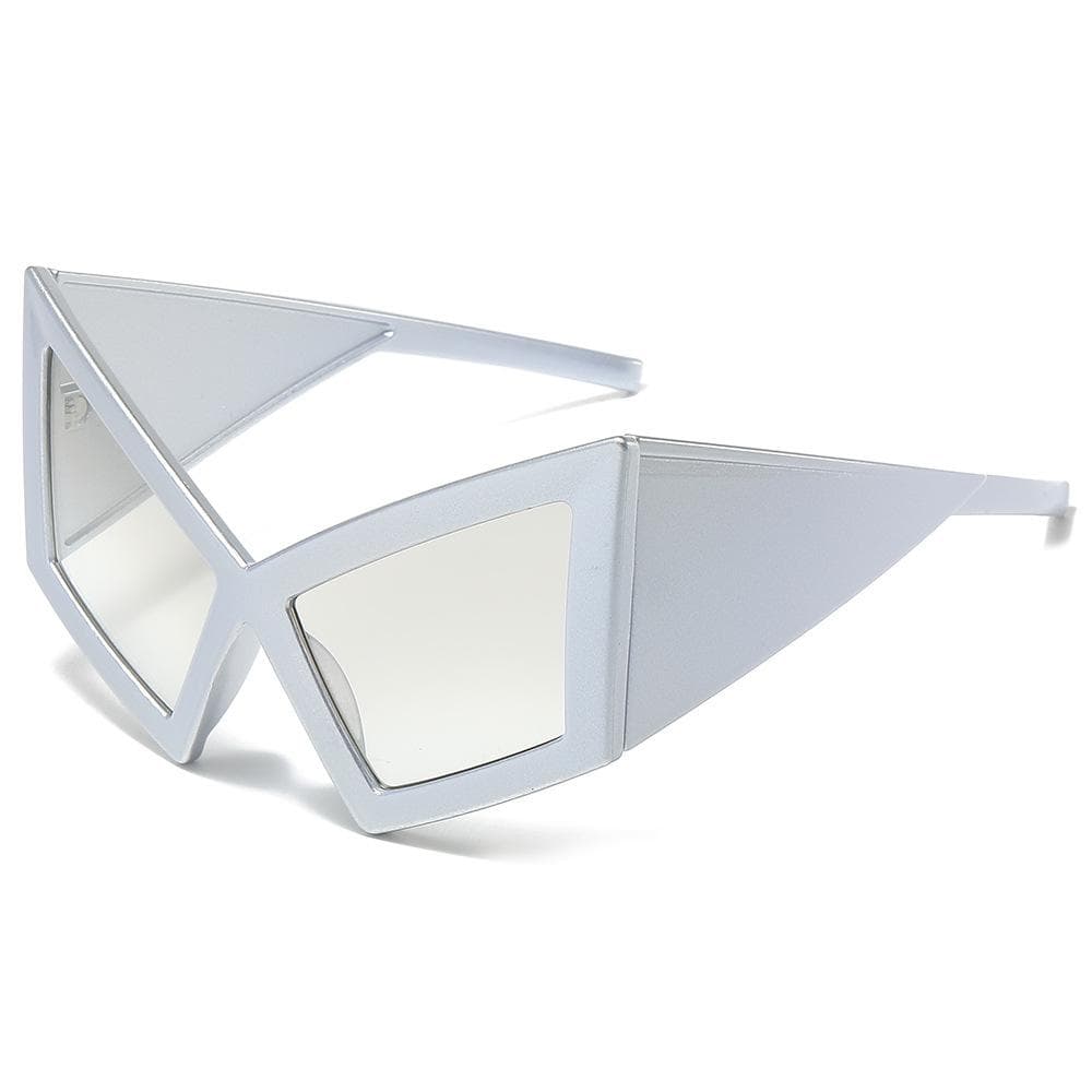 Oversized Y2K Cat Eye Sunglasses Luxury Designer Vintage Punk Big Frame Special Shaped Shades for Women Men