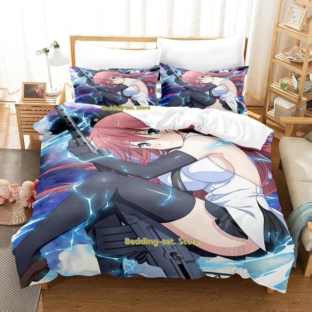 New Lilith Asami Trinity Seven Bedding Set Single Twin Full Queen King Size Bed Set Adult Kid Bedroom Duvetcover Sets Anime Bed 70x133cm 2pcs
