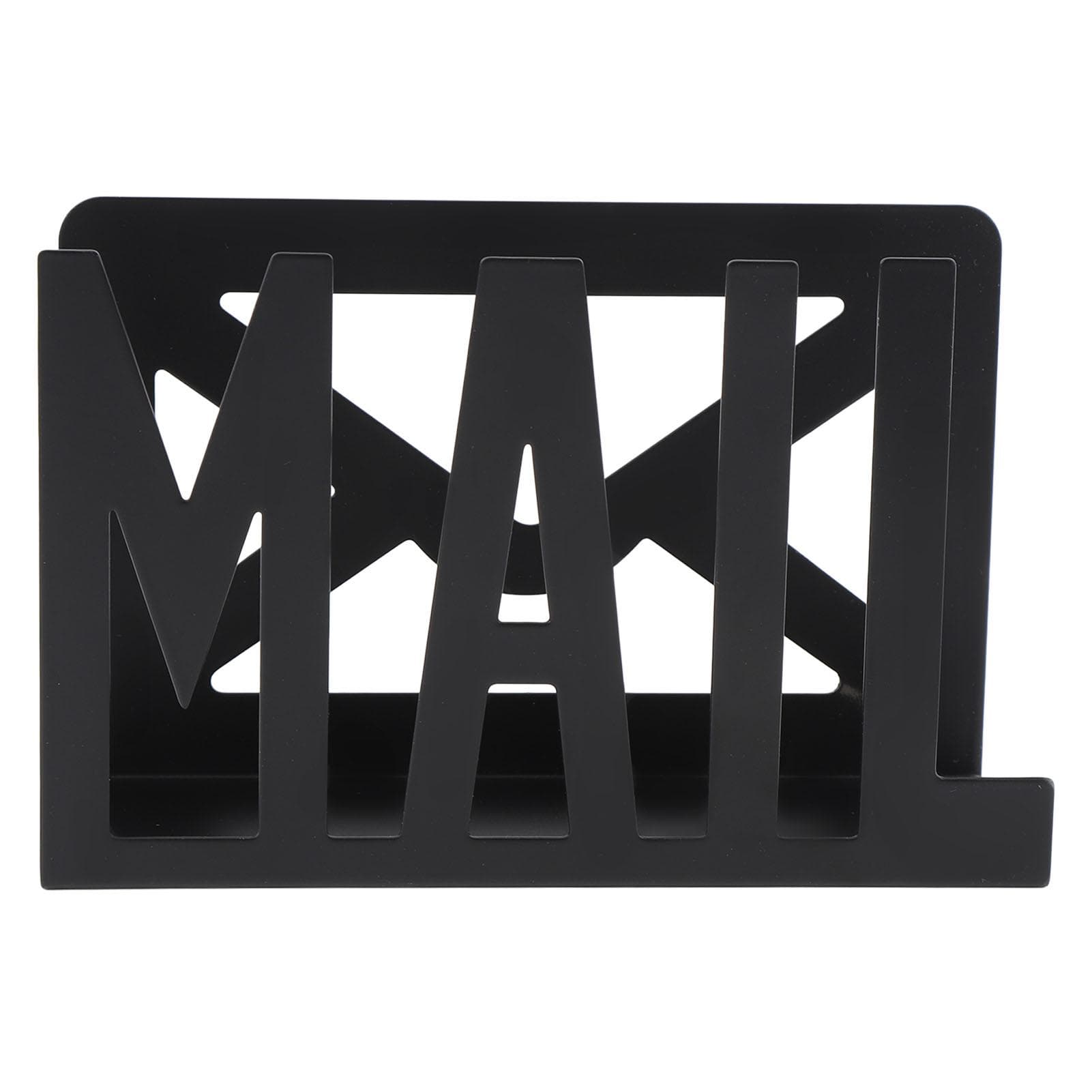 Desktop Mail Holder Iron Countertop Mail Letter Envelope Document Storage Rack Organizer for Home