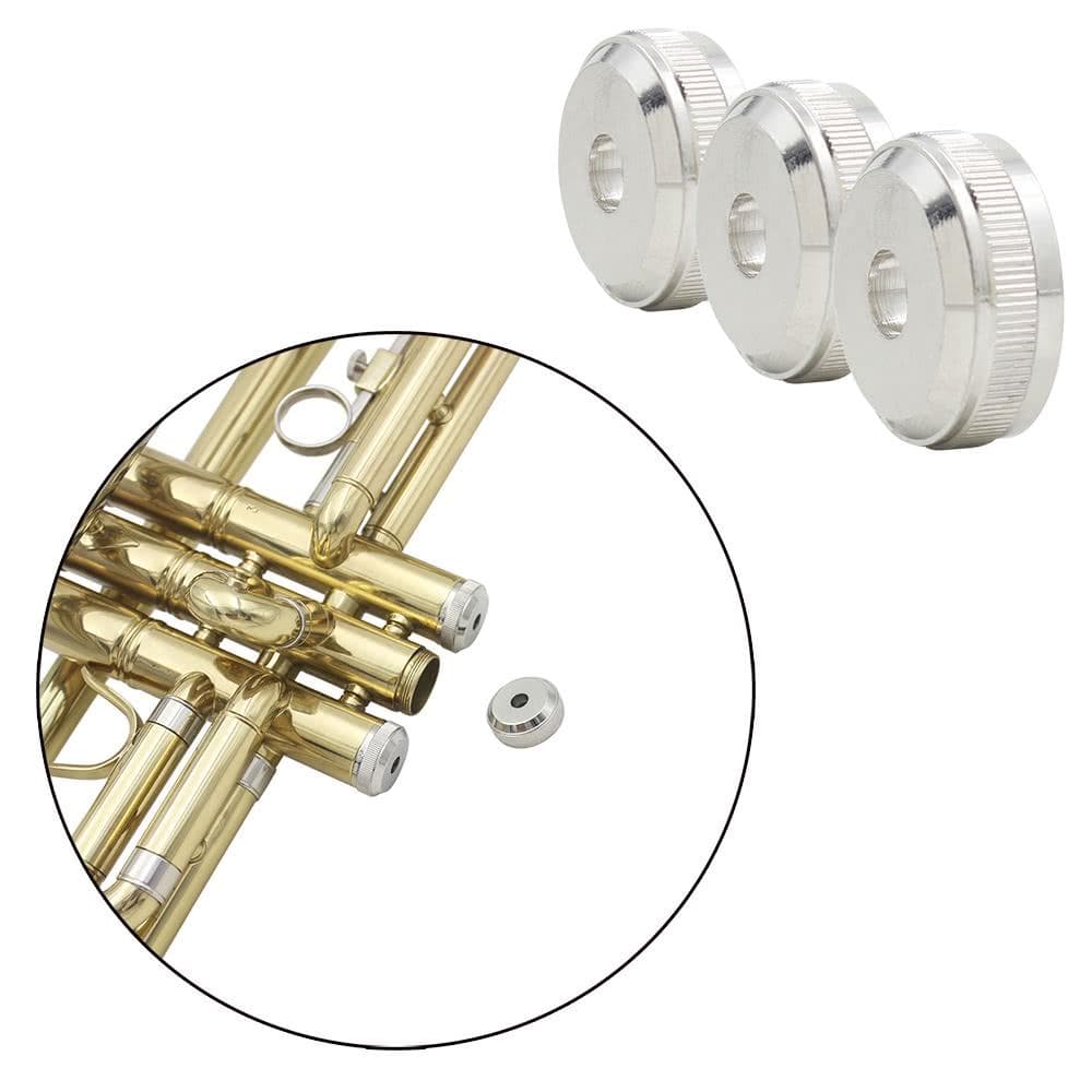 3pcs Trumpet Key Buttom Piston Valve Cap Screw Copper Accessories Part