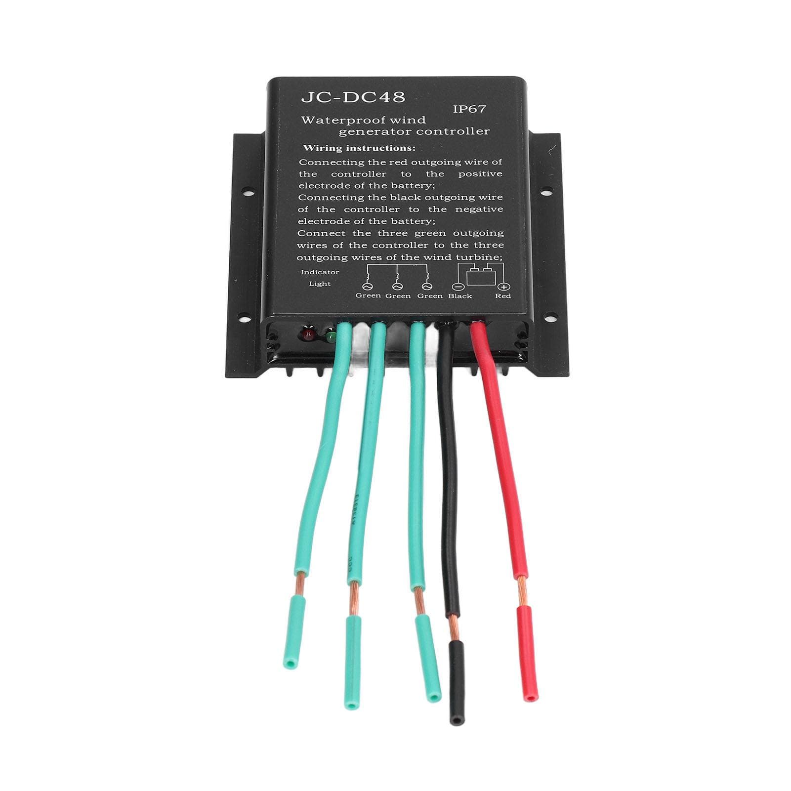 Wind Turbine Controller Waterproof Generator Battery Charge Regulator Accessory 48V