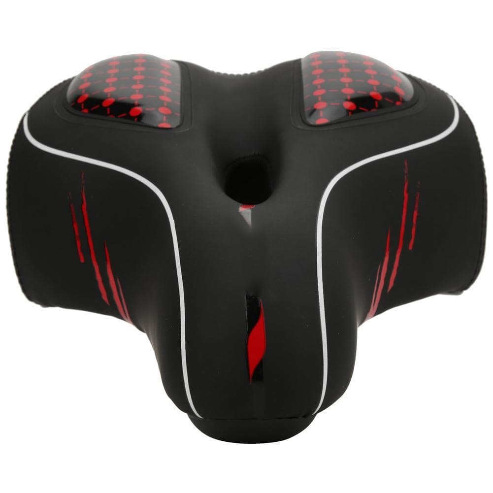 Bicycle Saddle Seat Big Bum Soft Silicone Mountain Bike Cycling Cushion with Suspension BallRed