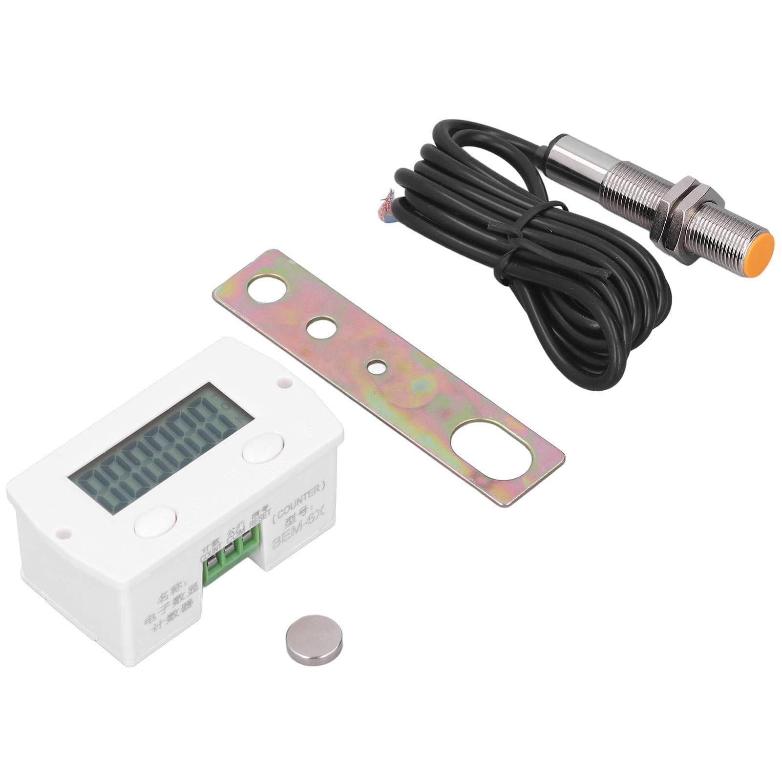 BERM 6 Digit Electronic Counter Mini Digital Magnetic Induction Counting Switch 0?99999