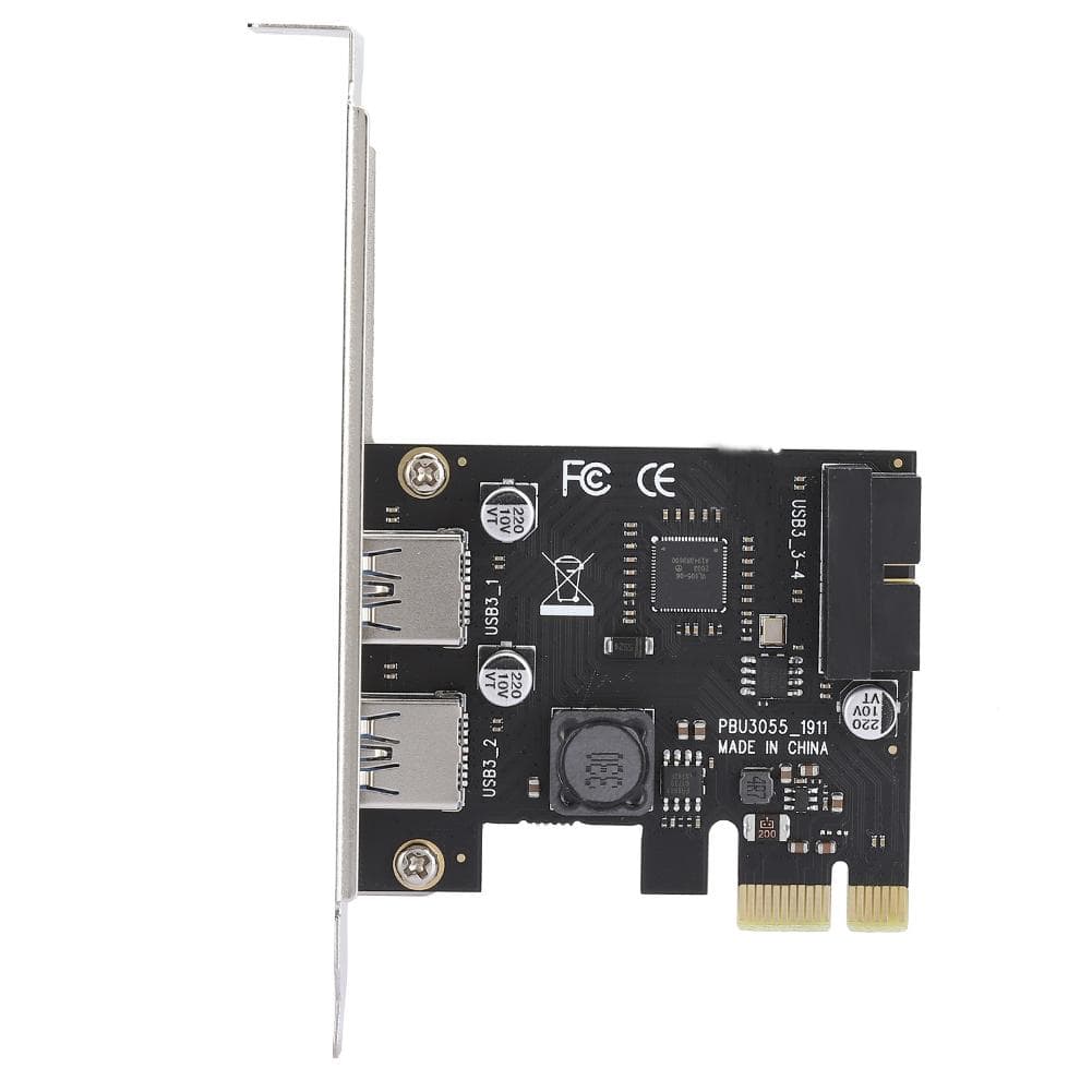 Riser Card PCI E to USB3.0 Desktop Computer Accessory with Front 19  20PIN Interface
