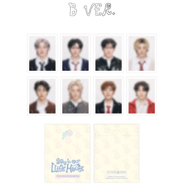 Pre-order Stray Kids 6th Fanmeeting Stay in Our Little House ID Photo Set B ver.