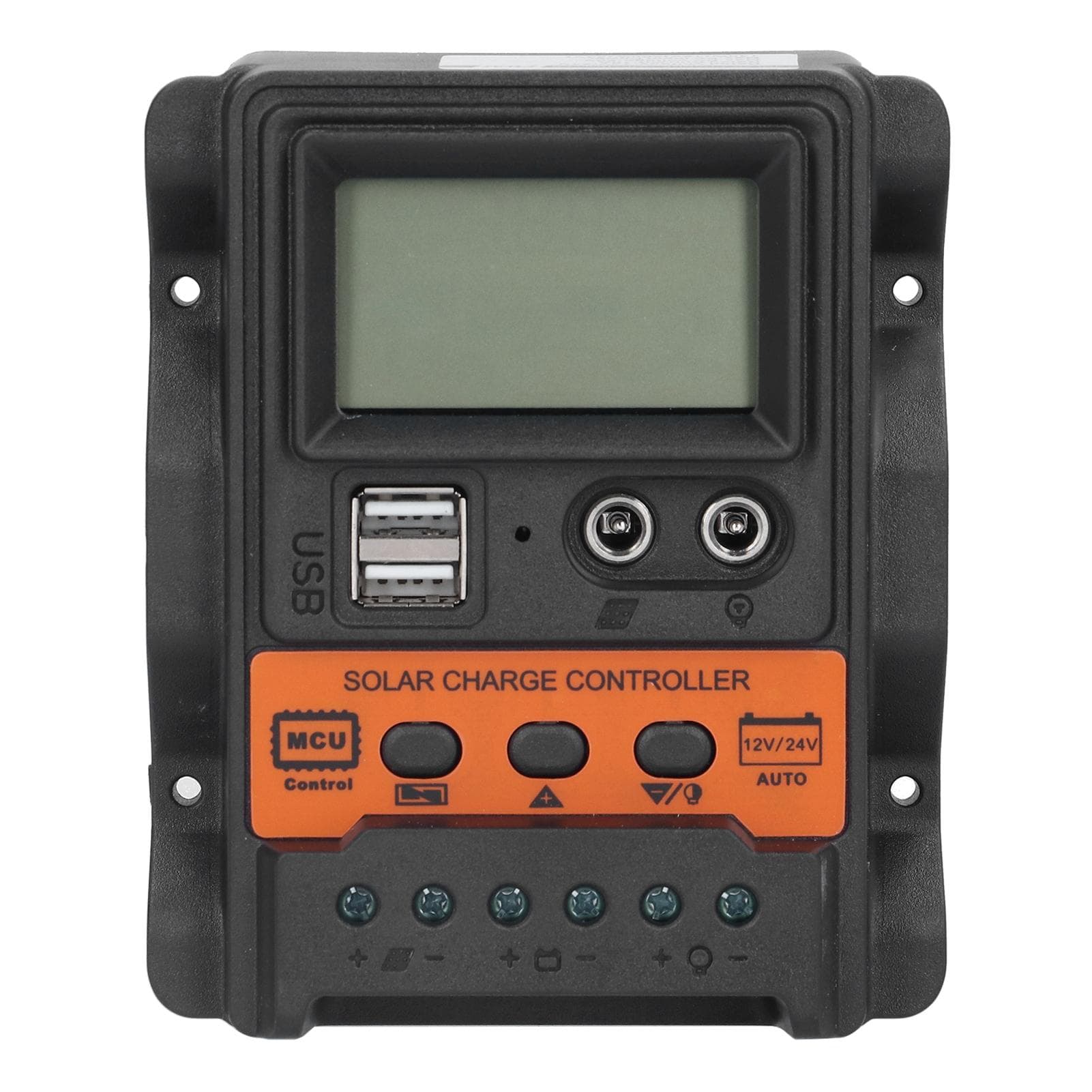 Solar Charge Controller LCD Display Double USB DC 12V?24V Discharge Control Regulator30A