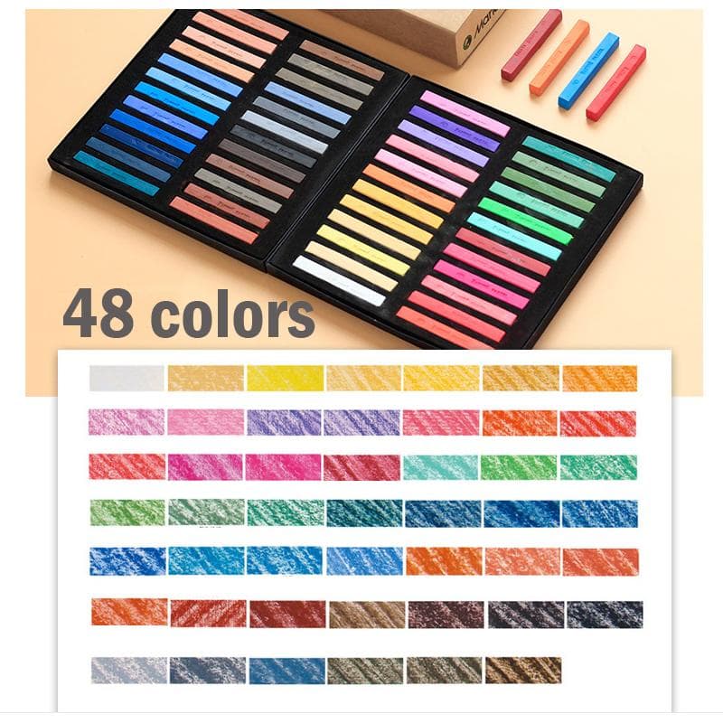 Masters Pastel Color Pastel 12 Colors 24 Colors 48 Colors Dazzling Pastel Disposable Hair Dye Stick Pastel Brush 48 colors