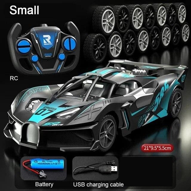 2.4G RC Car Toy Drift Racing Remote Control Car High Speed Off Road RC Car RC Racing Car Toy for Children Gifts blue