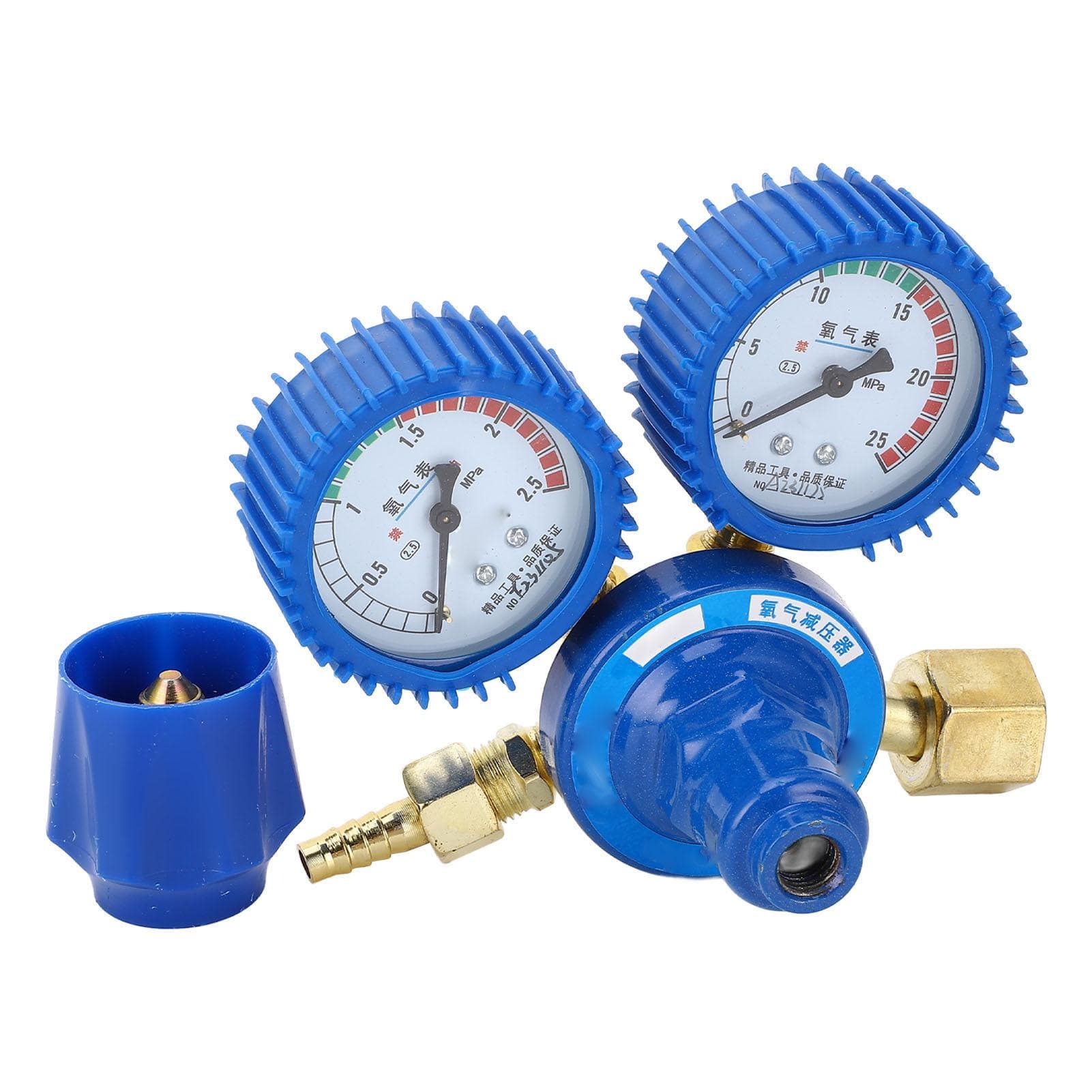 Oxygen Regulator Tank Bottle Pressure Reducer Accessories with Shock Resistant Gauge