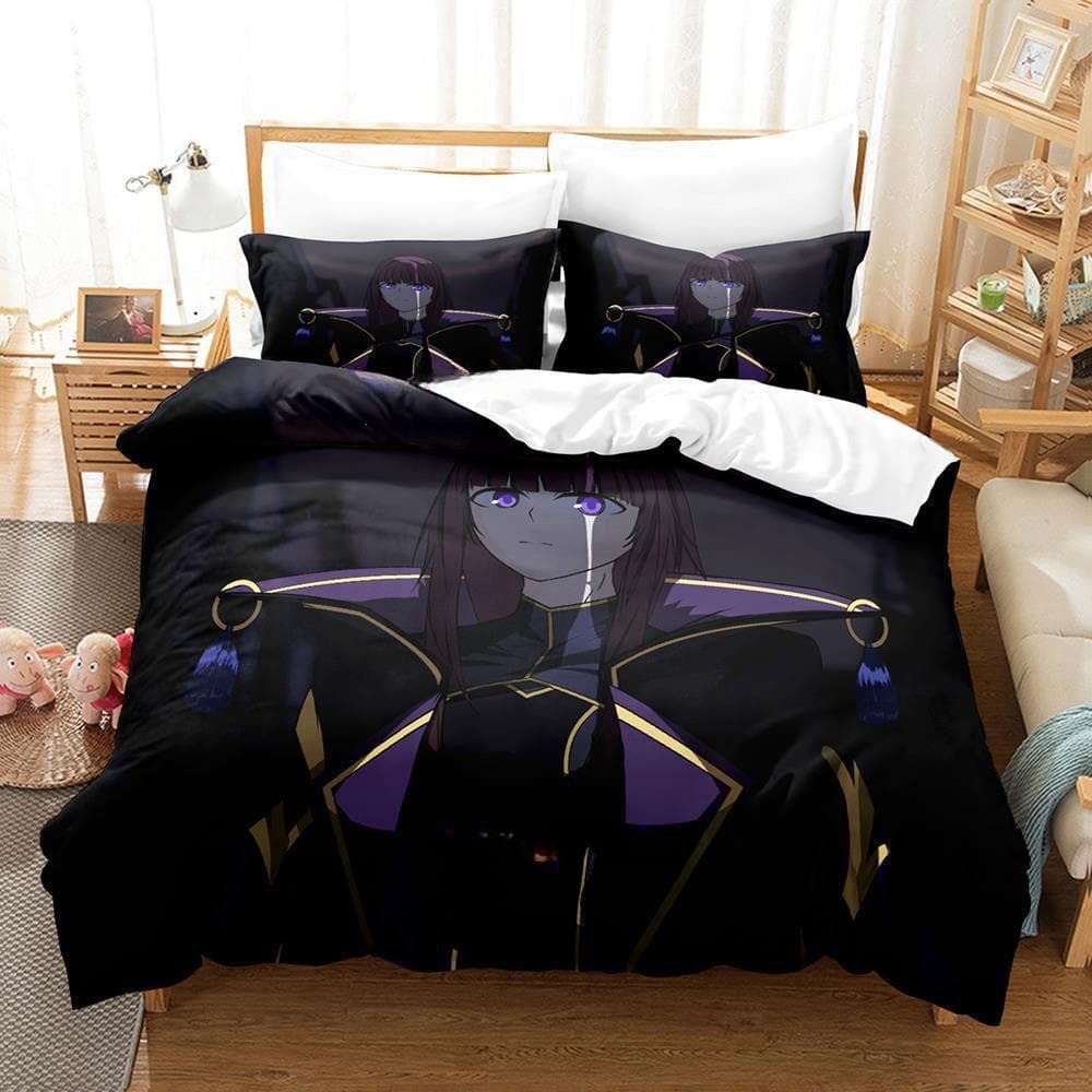 The Eminence in Shadow Cid Kagenou Bedding Set Cartoon Anime three-piece set Adult Kid Bedroom Duvet cover Sets Home Textiles US Queen 228x228cm