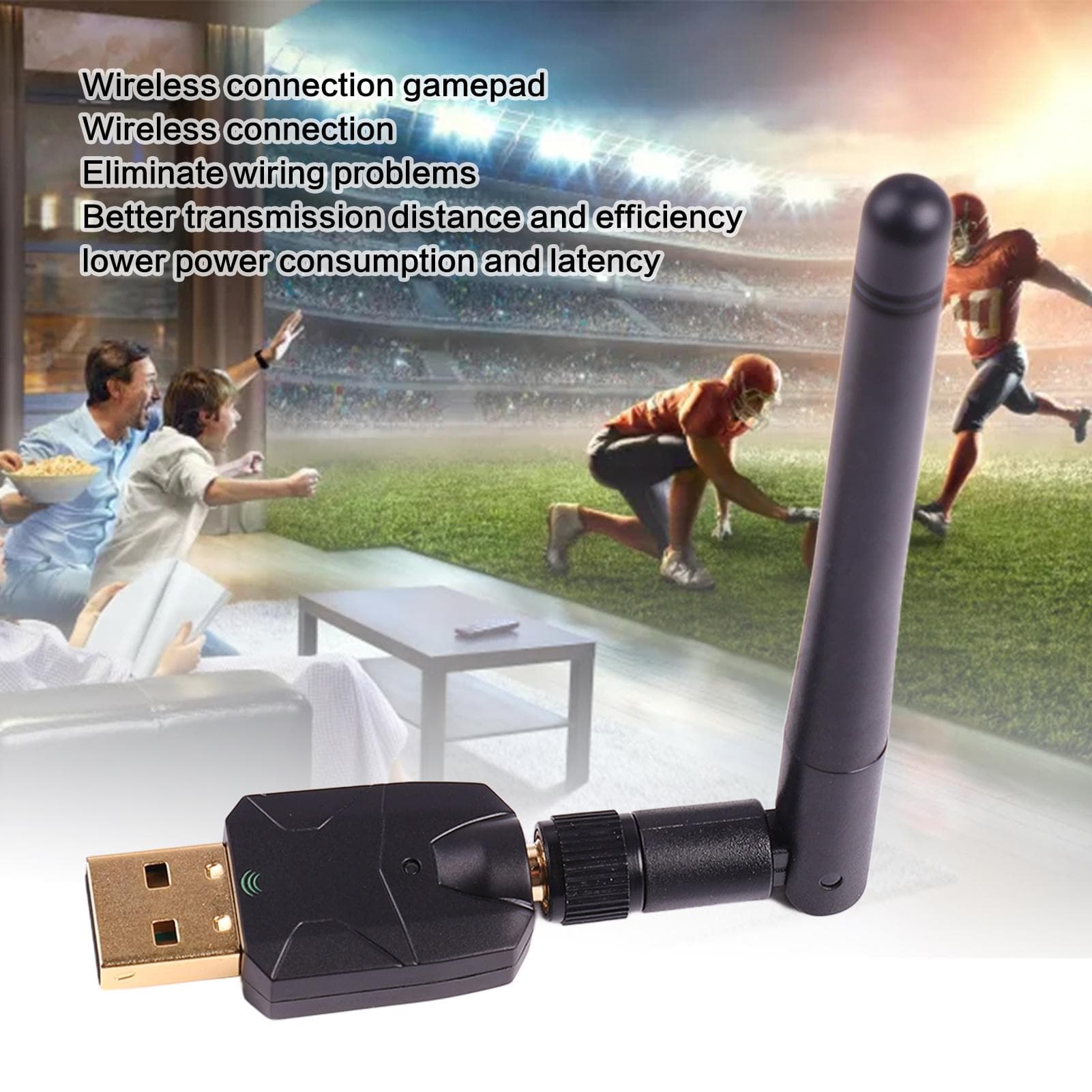 USB Bluetooth 5.1 Adapter for PC Long Range 100M Class 1 EDR Bluetooth Dongle Receiver for Windows