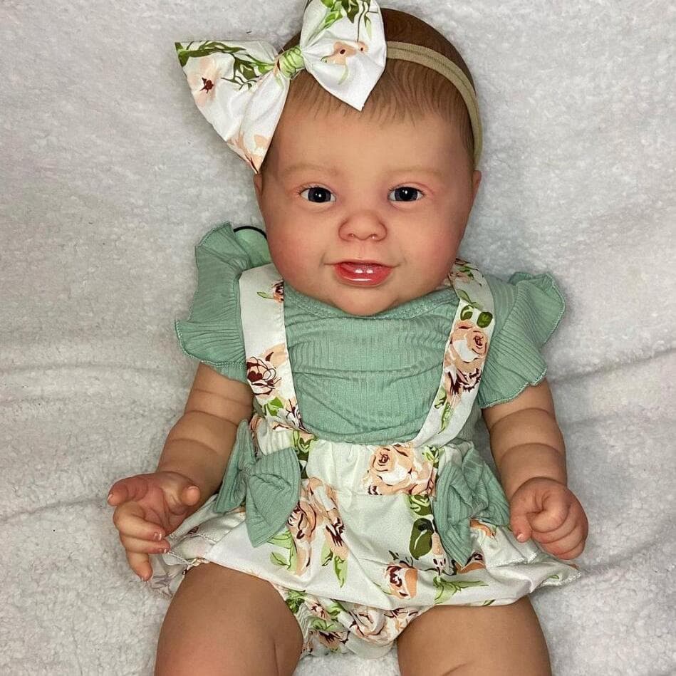 BZDOLL 3D-Paint Skin with Vein Soft Silicone Reborn Baby Doll Realistic 60cm Princess Toddler Handmade Bebe Girl Gift Toy 60cm 3D-paint Skin Doll