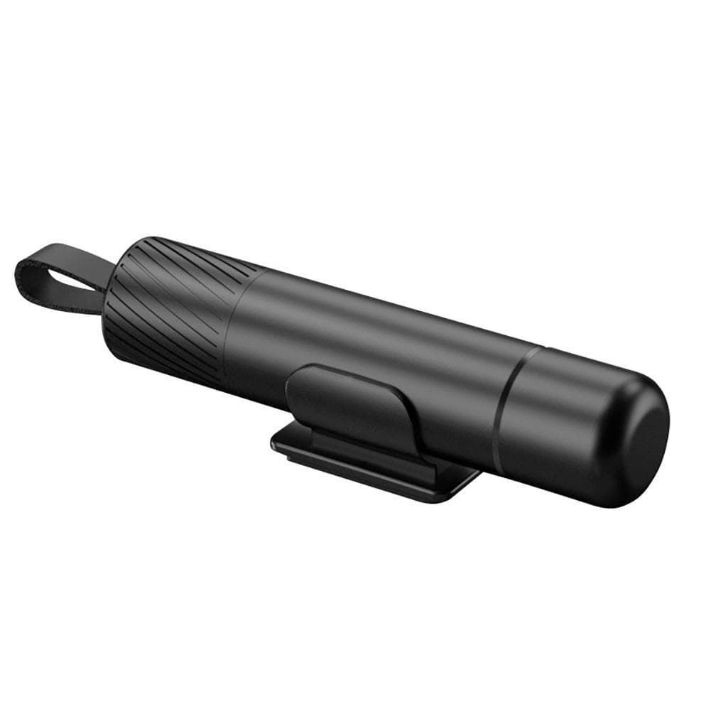 Alloy Car Emergency Escape Tool with 2-in-1 Car Safety Hammer, Window Glass Breaker and Seat Belt Cutter black