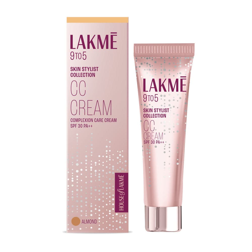 Lakme 9 To 5 Complexion Care Face CC Cream, SPF 30, Conceals Dark Spots & Blemishes, 30 g Almond, 30g