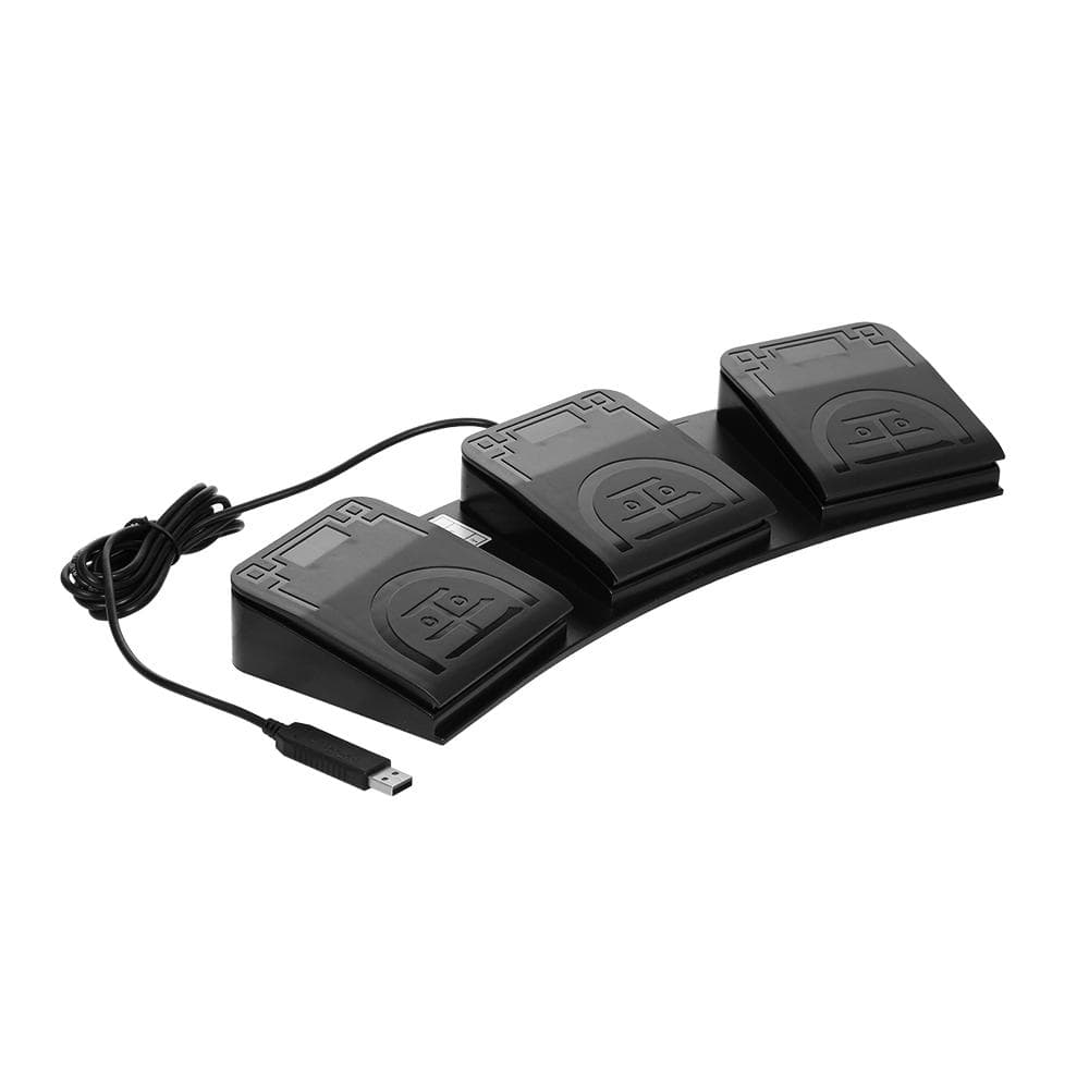 FS2020U1 USB Foot Switch Control Key Customized Computer Keyboard Action Pedal for Medical Devices black