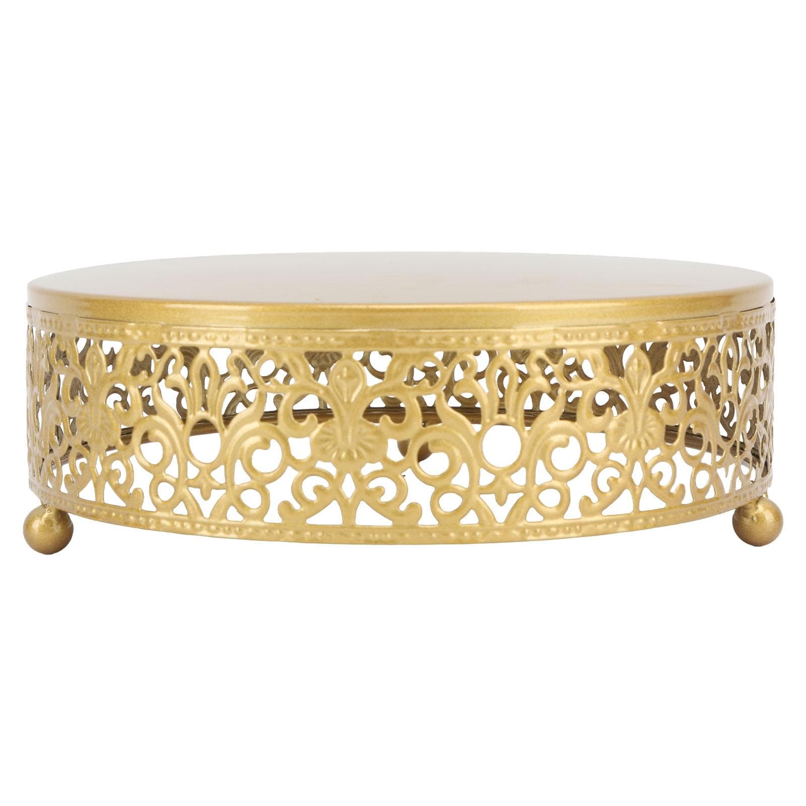 Cake Stand Round Metal Cake Stands Dessert Cake Display Plates for Party Wedding Birthday L Small