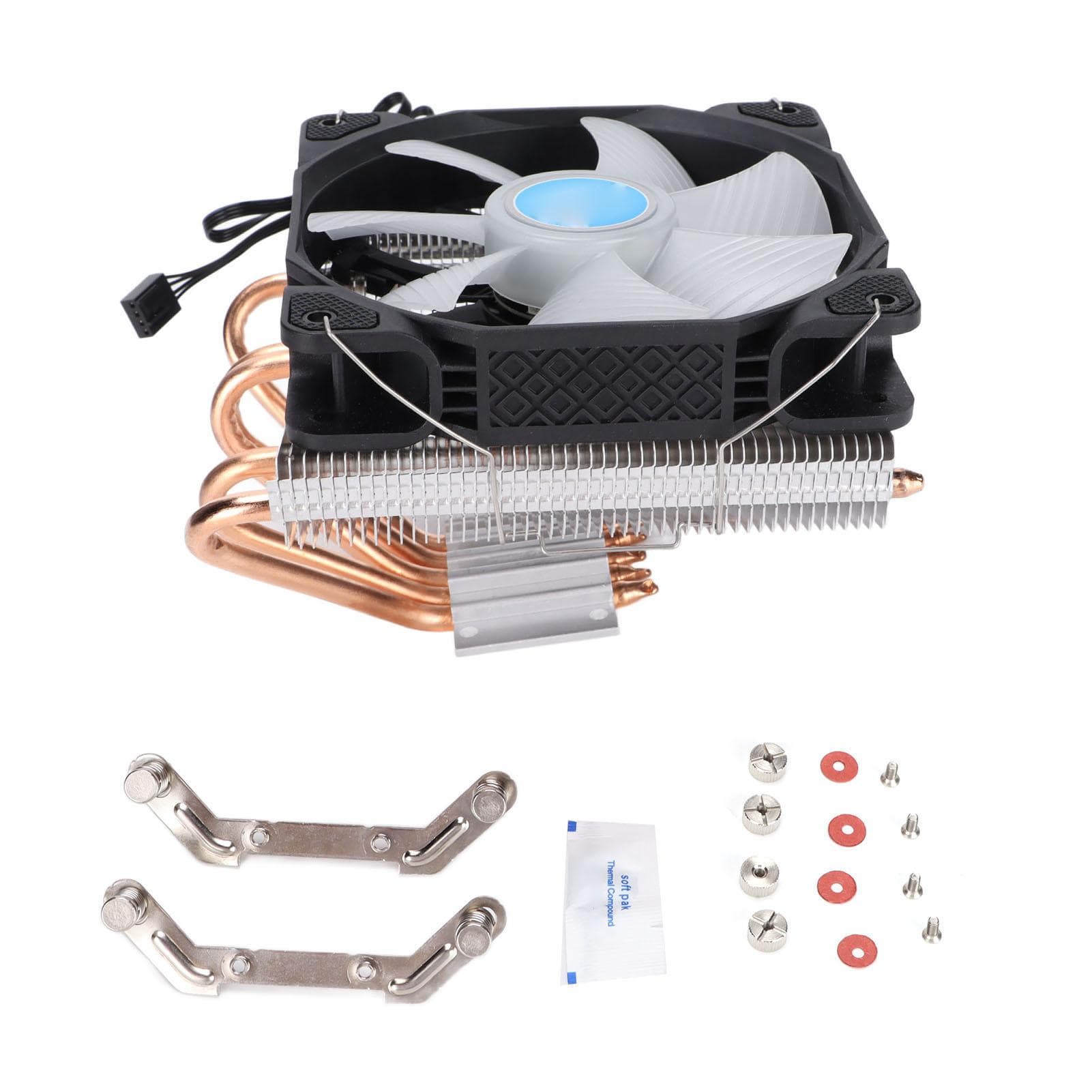 CPU Cooler Good Heat Dissipation Intelligent Control 5 Copper Tubes PWM Fan Mute RGB CPU Fan for