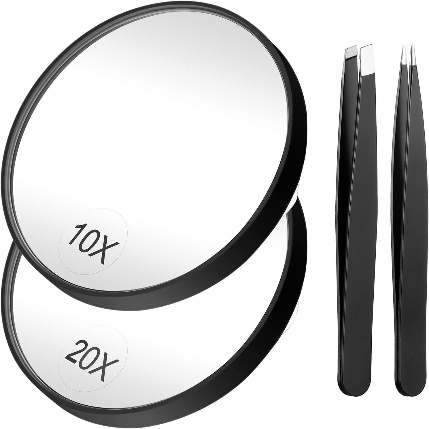 10x magnifying cosmetic mirror 20x 30x shaving mirror round small mirror pore blackhead suction cup