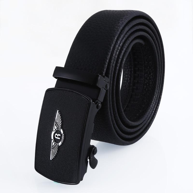 Casual Car Logo Automatic Buckle Green Belt Ground Marketing Scratch-Resistant Wear-Resistant Leather Belt 110cm