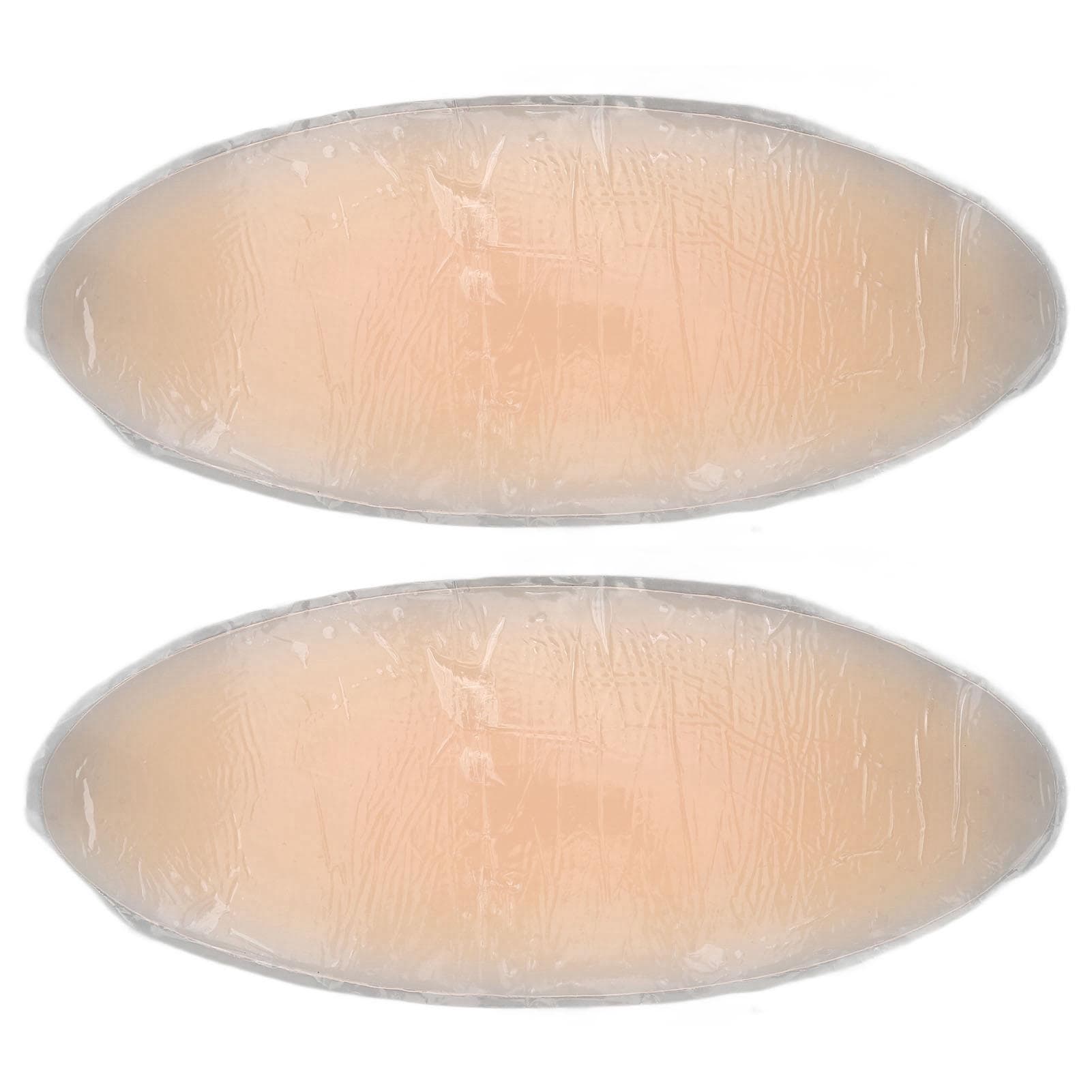 2pcs 180g Leg Gel Pad Beige Silicone Adhesive Calf Pads Soft Women Straight Leg Pads