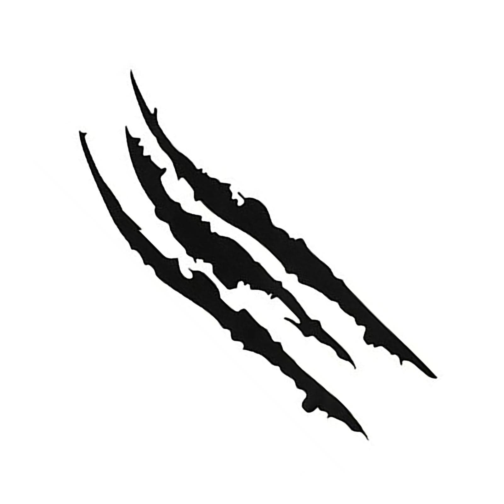 2 Pcs Claw Car Stickers Cool Unique 35cm Length Monster Claw Car Sticker for Headlights Hood Black black