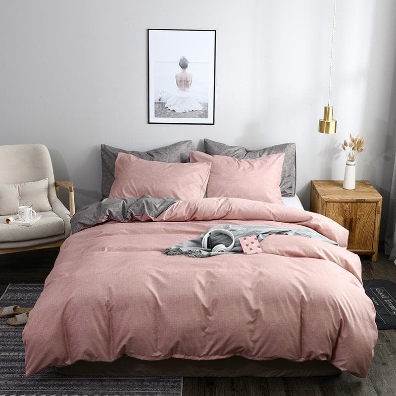 Duvet Cover Set Ultra Soft Microfiber Fabric Comforter Cover & 1/2 Piece Pillow Shams Set Single Double Full Queen King Size Bedding Sets EU-Single-135*200 apricot