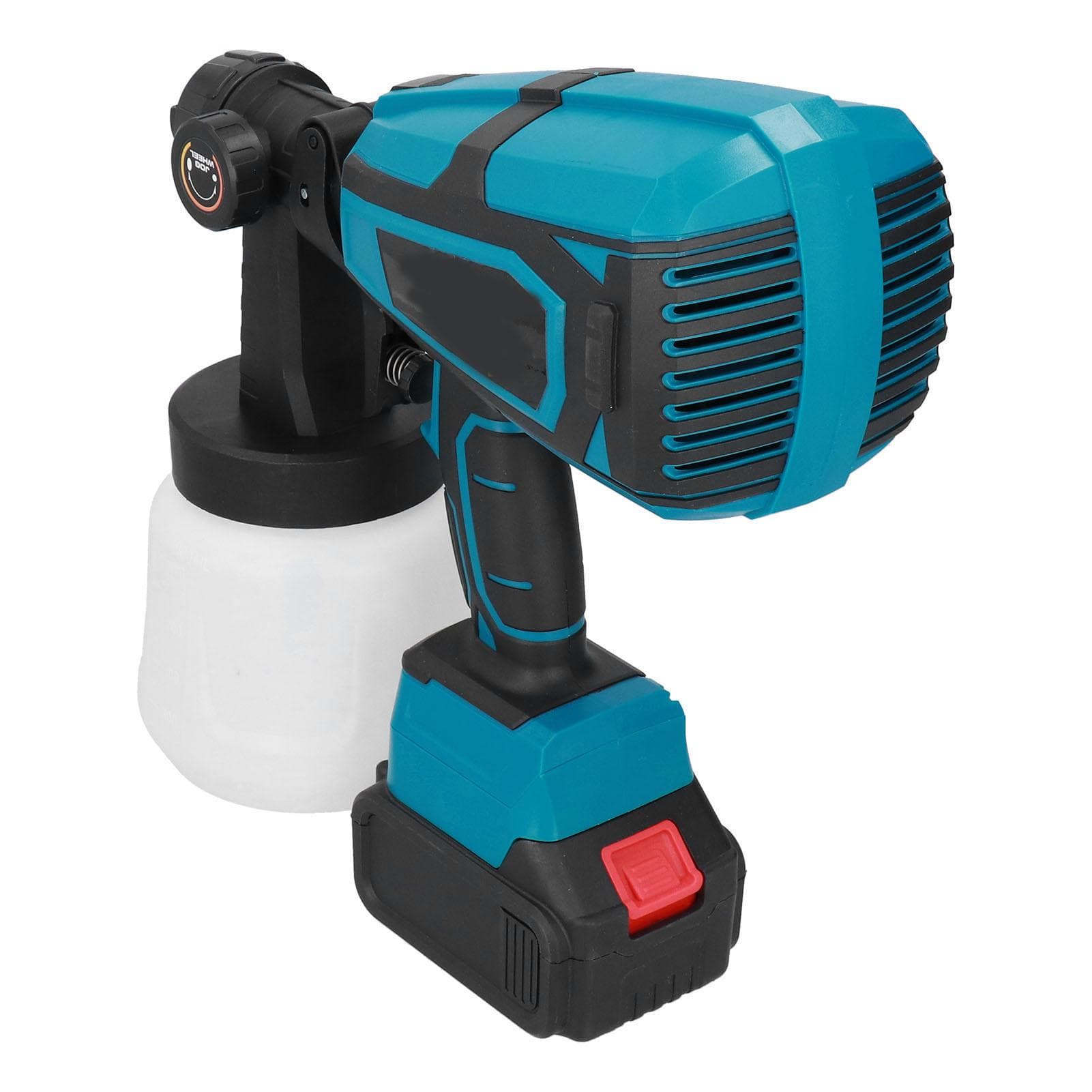 Cordless Paint Sprayer Gun Electric 21V Lithium Battery Rechargeable 1000ml US Plug 100?240V
