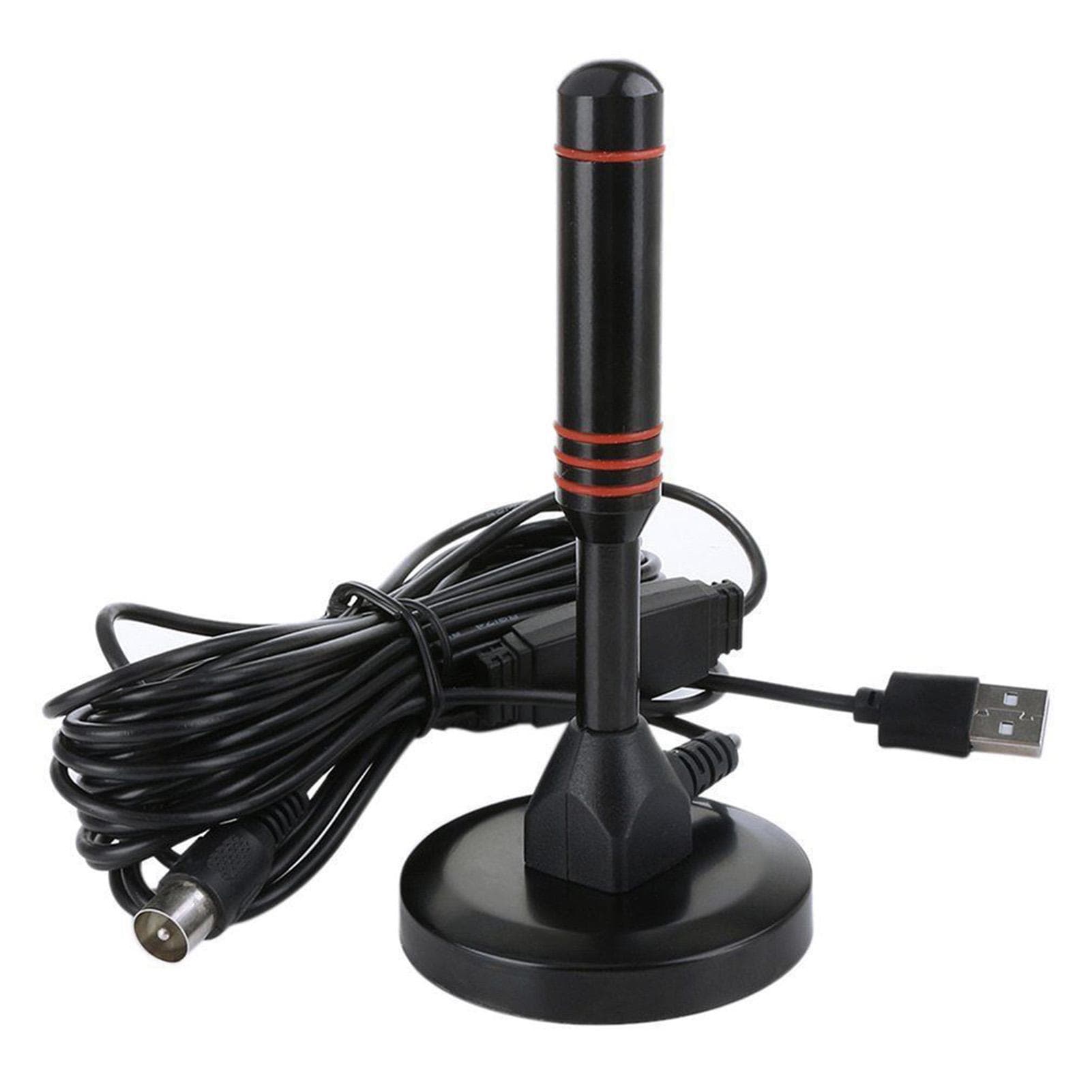 Digital TV Antenna Lightweight Amplified HDTV Antenna with Magnetic Base for Indoor Home