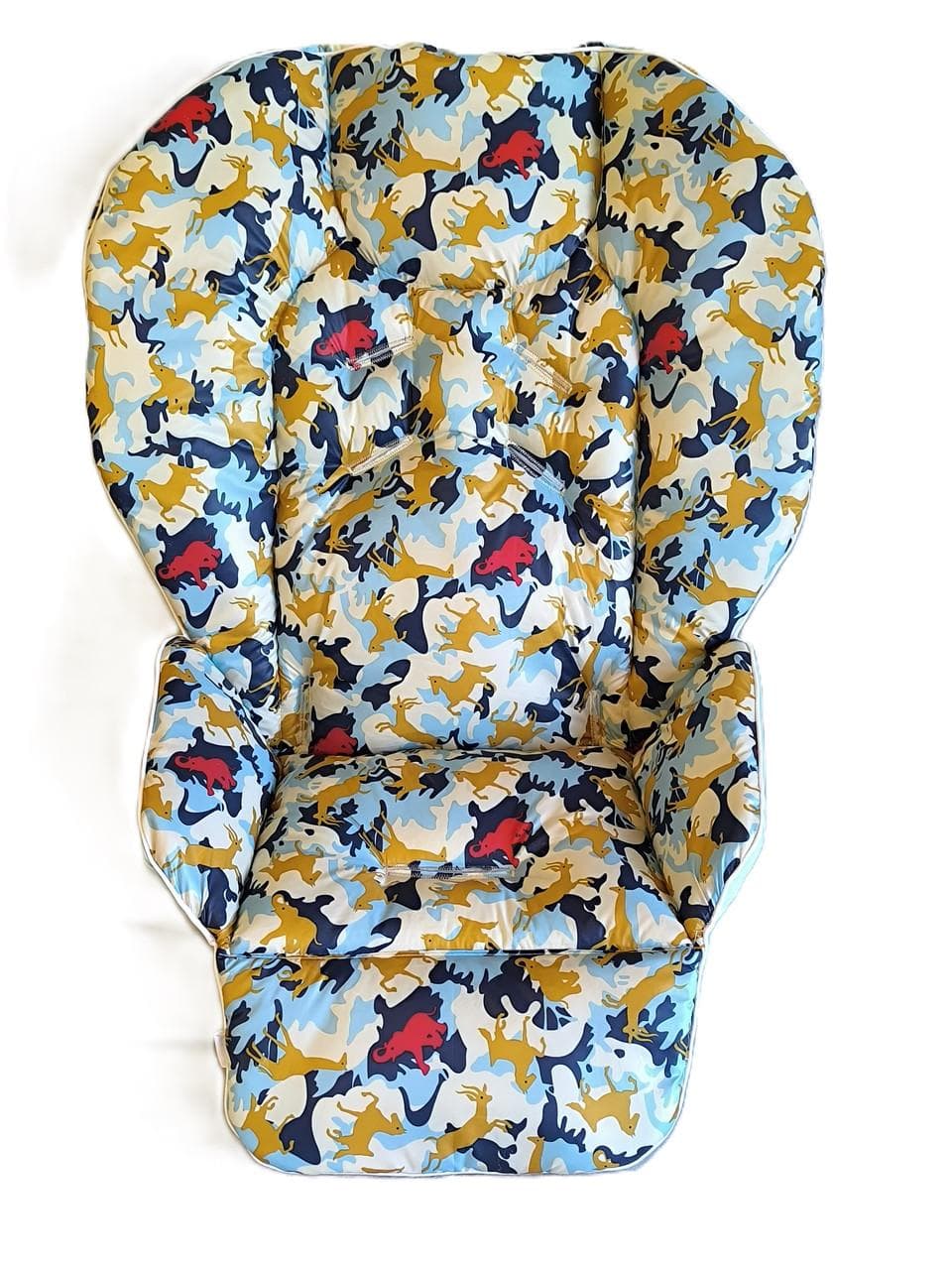 Chicco Polly highchair waterproof cover with pattern, water-repellent highchair insert one size