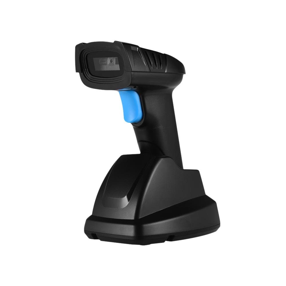 Aibecy Handheld 1D 2D QR Wireless Barcode Scanner Bar Code Reader with USB Cradle Receiver Charging 1D&2D black