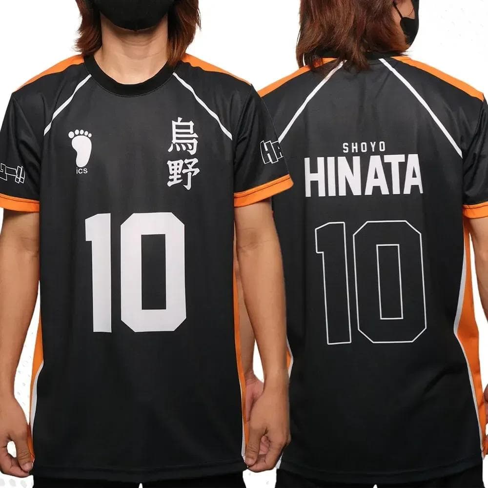 Haikyuu Fukurodani Hinata Cartoon Anime Cosplay Men Jersey Short Sleeve Kids Tee Clothing Unisex Tops New Fashion Women T-shirt S