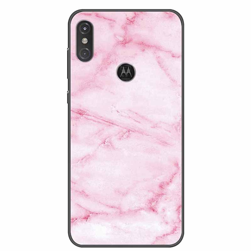 For Moto One Vision Case Luxury Silicone TPU Soft Cover Phone Case For Motorola Moto One Action Macro Shockproof Marble Coque Moto One Macro